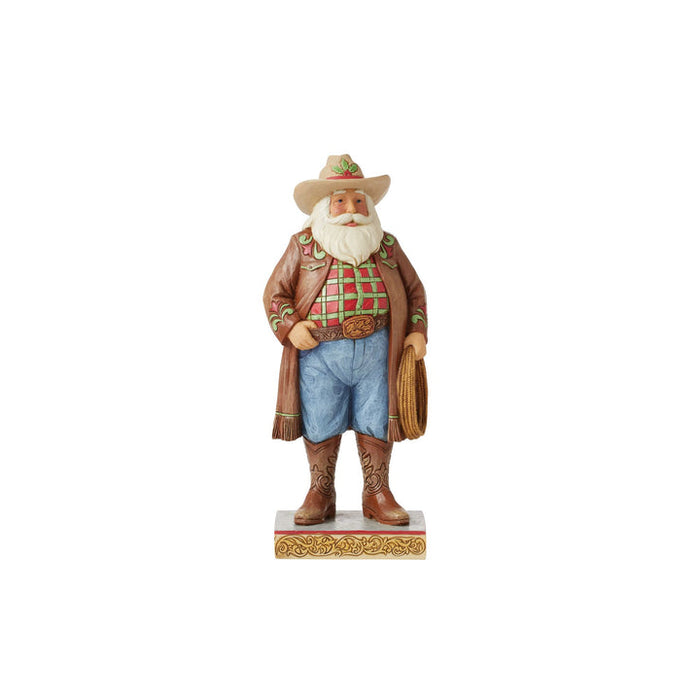 JS Santa Cowboy Figurine