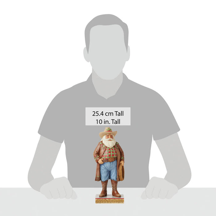 JS Santa Cowboy Figurine