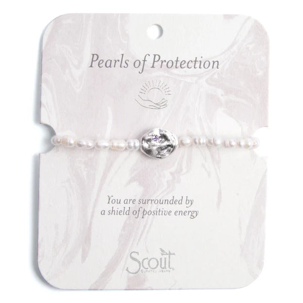 Bracelet Pearls of Protection Silver